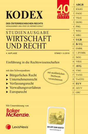 ISBN 9783700775065: KODEX Wirtschaft und Recht 2019/20 – Studienausgabe