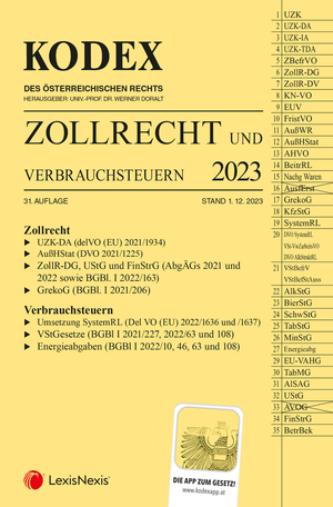 neues Buch – KODEX Zollrecht 2023 - inkl. App