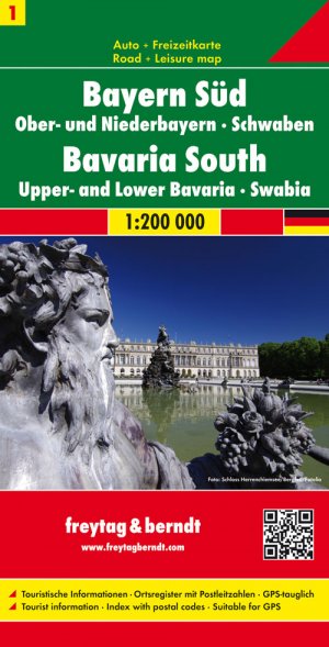 neues Buch – Deutschland 01 Bayern 1. Süd, Mitte 1 : 200 000. Autokarte