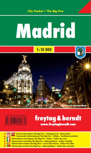 ISBN 9783707909265: Madrid, Stadtplan 1:10.000, City Pocket + The Big Five