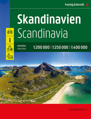 ISBN 9783707919905: Skandinavien, Autoatlas 1:200.000 - 1:400.000, freytag & berndt - Spiralbindung, Camping- und Stellplätze, Freizeitinfos