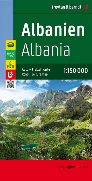 ISBN 9783707922202: Albanien, Straßen- und Freizeitkarte 1:150.000, freytag & berndt – Mit Infoguide, Top Tips, Innenstadtplan Tirana