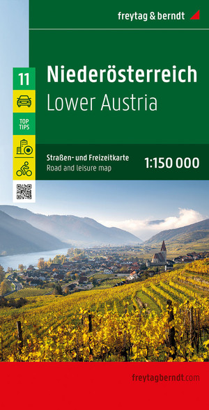 ISBN 9783707922349: Niederösterreich, Straßen- und Freizeitkarte 1:150.000, freytag & berndt – Mit Infoguide, Top Tips, Innenstadtplan, Radrouten