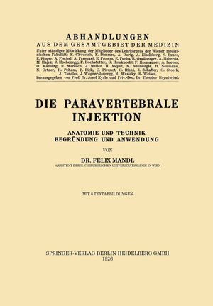 ISBN 9783709121467: Die Paravertebrale Injektion – Anatomie und Technik, Begründung und Anwendung