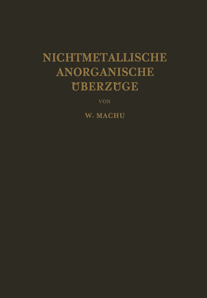 ISBN 9783709150610: Nichtmetallische Anorganische Überzüge