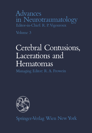 ISBN 9783709174357: Celebral Contusions, Lacerations and Hematomas