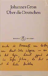 ISBN 9783717581987: über die deutschen. (manesse bücherei; bd. 49)