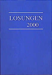 ISBN 9783724510475: Losungen 2000