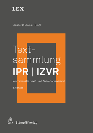 ISBN 9783727230370: Textsammlung IPR / IZVR – Internationales Privat- und Zivilverfahrensrecht