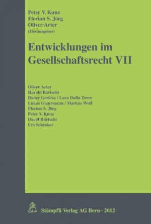 ISBN 9783727288258: Entwicklungen im Gesellschaftsrecht VII