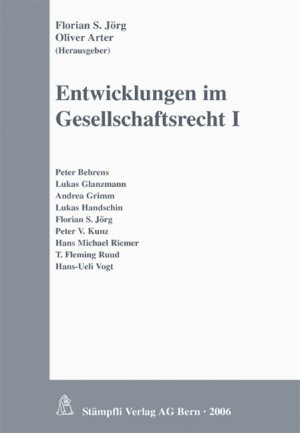 ISBN 9783727291661: Entwicklungen im Gesellschaftsrecht I