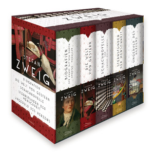 ISBN 9783730606650: Stefan Zweig, Die großen Werke (Biografien: Der Kampf mit dem Dämön/Amerigo/Magellan - Die Welt von gestern - Schachnovelle und andere Erzählungen - Sternstunden der Menschen - Ungeduld des Herzens) (5 Bände im Schuber)