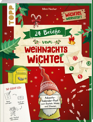 gebrauchtes Buch – Mimi Hecher – 24 Briefe vom Weihnachtswichtel Adventskalenderbuch: Adventskalender mit 24 personalisierbaren Verbastel-Briefen