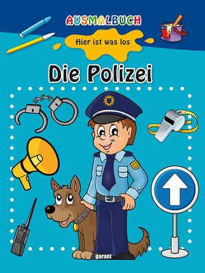 gebrauchtes Buch – Ausmalbuch - Die Polizei