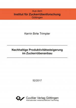 ISBN 9783736996748: Nachhaltige Produktivitätssteigerung im Zuckerrübenanbau