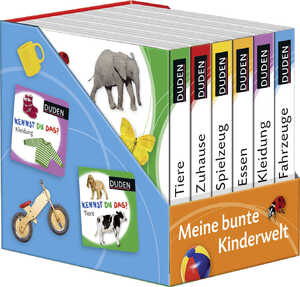 ISBN 9783737331609: Duden 12+: Kennst du das? Meine bunte Kinderwelt (Würfel) – 6 Mini-Bücher