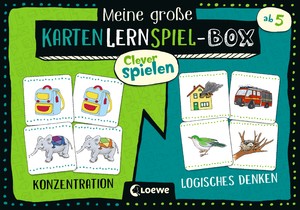 ISBN 9783743208186: Clever spielen - Meine große KartenLernSpiel-Box - Konzentration/Logisches Denken Kartenspiele für Vorschulkinder ab 5 Jahre