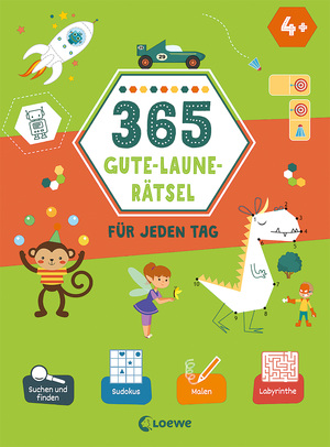 ISBN 9783743211346: 365 Gute-Laune-Rätsel für jeden Tag - Lernspiel-Sammlung zum Rätseln und Malen für Kinder ab 4 Jahre