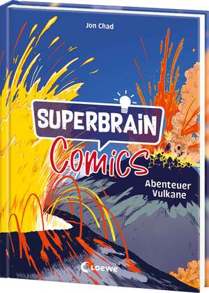 ISBN 9783743218468: Superbrain-Comics - Abenteuer Vulkane - Alles über brodelnde Lava und heiße Quellen - Entdecke die Geheimnisse unter der Erde - Die coolsten Sachbücher der Welt