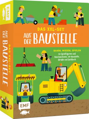 ISBN 9783745920963: Das XXL-Set – Bauen, Wissen, Spielen: Auf der Baustelle - Mit 50 tollen Spielfiguren und beweglichen Baumaschinen, ausklappbarer 3D-Baustelle, Straße zum Zusammensetzen und Sachbuch