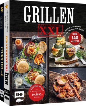 ISBN 9783745922837: Grillen XXL – Doppelt stark: 2 Grill-Bücher im Set – Über 140 Rezepte mit Craft Beer Guide und großem American-BBQ-Spezial – Alles übers Grillen und Smoken