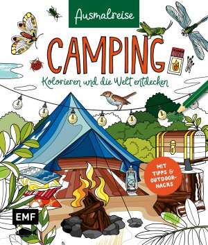 ISBN 9783745924244: Ausmalreise Camping | Ein entspannendes Ausmalbuch für gemütliche Reisemomente und Inspiration Kolorieren und die Welt entdecken: Mit Tipps und Outdoor-Hacks | Taschenbuch | 80 S. | Deutsch | 2025