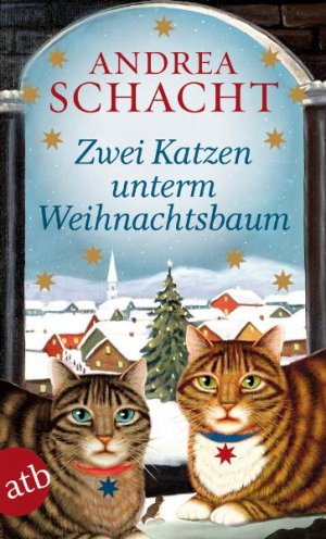 gebrauchtes Buch – Andrea Schacht – Zwei Katzen unterm Weihnachtsbaum, Roman (TB)