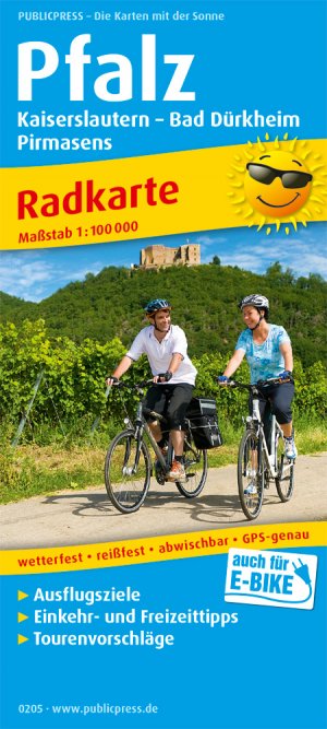 ISBN 9783747302057: Pfalz, Kaiserslautern - Bad Dürkheim, Pirmasens – Radkarte mit Ausflugszielen, Einkehr- & Freizeittipps, wetterfest, reißfest, abwischbar, GPS-genau. 1:100000