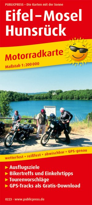 ISBN 9783747302231: Eifel - Mosel - Hunsrück – Motorradkarte mit Ausflugszielen, Einkehr- & Freizeittipps und Tourenvorschlägen, wetterfest, reissfest, abwischbar, GPS-genau. 1:200000