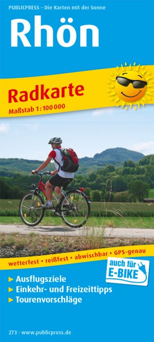 ISBN 9783747302736: Rhön – Radkarte mit Ausflugszielen, Einkehr- & Freizeittipps, wetterfest, reissfest, abwischbar, GPS-genau. 1:100000