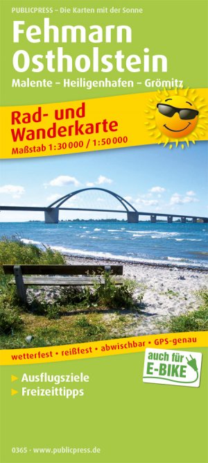 ISBN 9783747303658: Fehmarn - Ostholstein, Malente - Heiligenhafen - Grömitz – Rad- und Wanderkarte mit Ausflugszielen, Einkehr- & Freizeittipps, wetterfest, reissfest, abwischbar, GPS-genau. 1:30000/1:50000