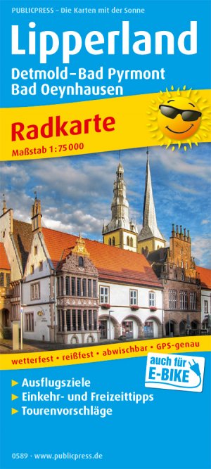 ISBN 9783747305898: Lipperland, Detmold - Bad Pyrmont - Bad Oeynhausen – Radkarte mit Ausflugszielen, Einkehr- & Freizeittipps, wetterfest, reißfest, abwischbar, GPS-genau. 1:75000