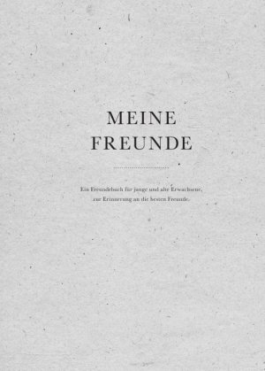 ISBN 9783748252115: Meine Freunde - Das Freundebuch für Erwachsene