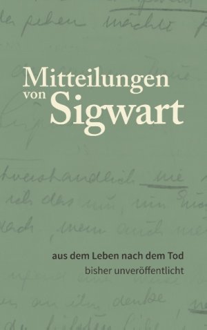 neues Buch – Mitteilungen von Sigwart