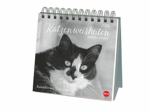 ISBN 9783756408160: Monika Wegler: Katzen Weisheiten Premium-Postkartenkalender 2025 – 53 Postkarten mit zauberhaften Katzenfotos und Zitaten in einem kleinen Kalender für Katzenfans. Zum Aufstellen.