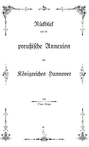 ISBN 9783756889129: Rückblick auf die preußische Annexion des Königreiches Hannover