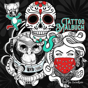 ISBN 9783757511029: Tattoo Malbuch für Erwachsene – Tattoo Vorlagen | old school + new school | viele untersch. Designs | Malbuch Tattoos