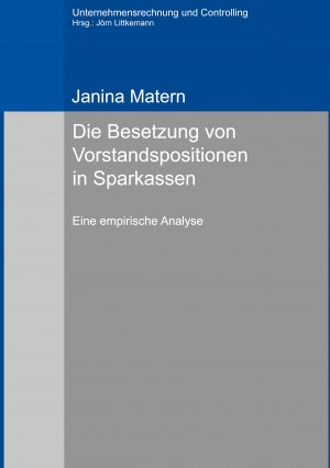 ISBN 9783759796455: Die Besetzung von Vorstandspositionen in Sparkassen – Eine empirische Analyse