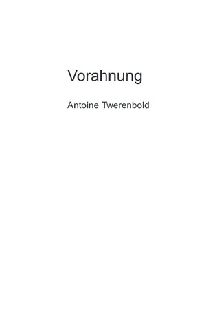 ISBN 9783759871664: Vorahnung