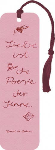 ISBN 9783760763910: 2 Lesezeichen mit Bändchen Liebe