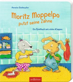 ISBN 9783760780856: Moritz Moppelpo putzt seine Zähne - Ein Spielbuch mit vielen Klappen