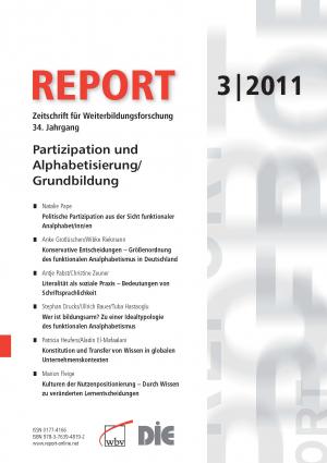 Philipp Gonon (Herausgeber), Elke Gruber (Herausgeber), Ekkehard Nuissl (Herausgeber) - REPORT 03/2011 - Partizipation und Alphabetisierung/Grundbildung: Zeitschrift fr Weiterbildungsforschung 