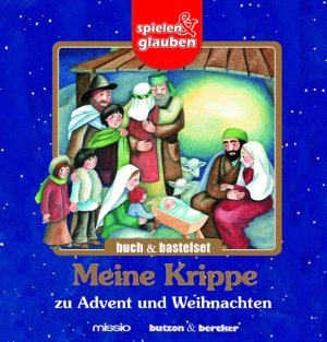 gebrauchtes Buch – Vellguth, Klaus/Salmen-Legler – Spielen & Glauben: Meine Krippe zu Advent und Weihnachten. Buch und Bastelset.