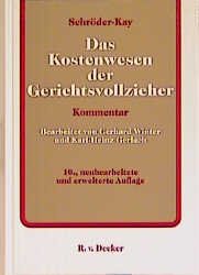 ISBN 9783768520980: Das Kostenwesen der Gerichtsvollzieher – Kommentar