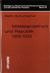 ISBN 9783770050673: Mittelstandsfront und Republik - Wirtschaftspartei - Reichspartei des deutschen Mittelstandes 1919-1933