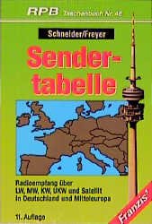 ISBN 9783772304101: Sendertabelle : Radioempfang über LW, MW, KW, UKW und Satellit in Deutschland und Mitteleuropa