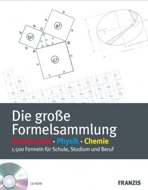 ISBN 9783772386572: Die große Formelsammlung. Mathematik, Physik, Chemie. 1500 Formeln füe Schule, Studium und Beruf. CD-Rom.