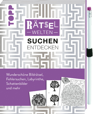 ISBN 9783772449451: Rätselwelten – Rätseln, Suchen & Entdecken: Wunderschöne Bildrätsel, Fehlersuchen, Labyrinthe, Schattenbilder und mehr – Inkl. farbig passendem Stift zum direkt Losrätseln