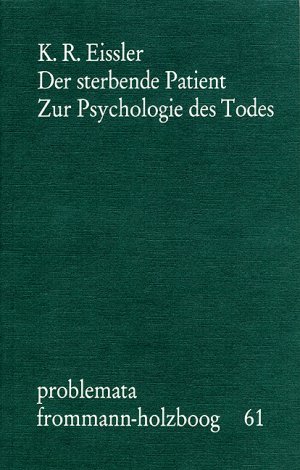 ISBN 9783772806339: Der sterbende Patient - Zur Psychologie des Todes