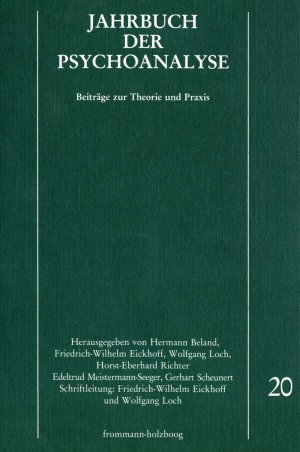 ISBN 9783772809323: Jahrbuch der Psychoanalyse / Band 20